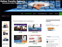 Tablet Screenshot of onlinefacultycareersjobsboard.com